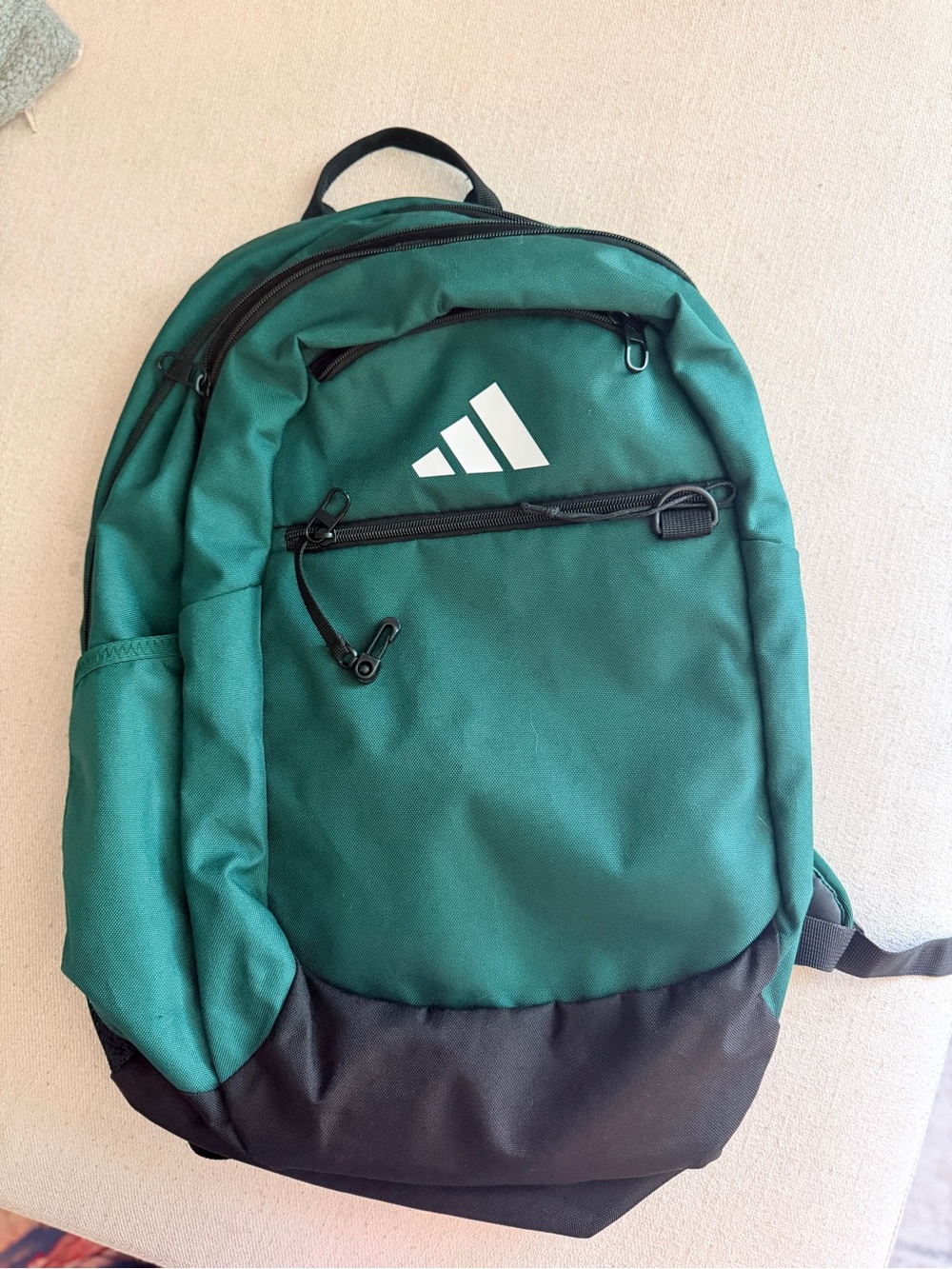 adidas Green and Black Classic Logo Backpack